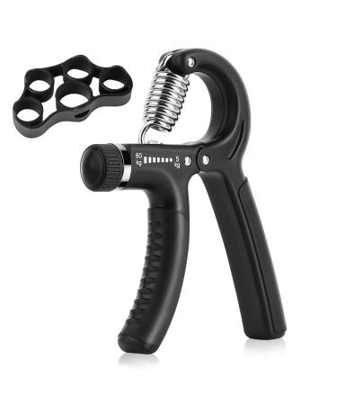 Juhumee Hand trainer forearm training device forearm workout set 5 60 kg adjustable manual gripper finger stretcher resistance tape finger trainer for strong fingers forearm hand fitness