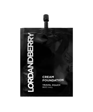 Lord and Berry Cream Foundation Fluid Mini - Non-Greasy Foundation Makeup - Face Makeup with Hyaluronic Acid - Easy to Blend - 0653 Ivory - 5 ml