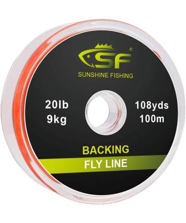 SF Braided Fly Fishing Backing Line 20LB Orange 100m (108yds) - Trout Fly Line Support for Anglers - Buy Online on GoSupps.com