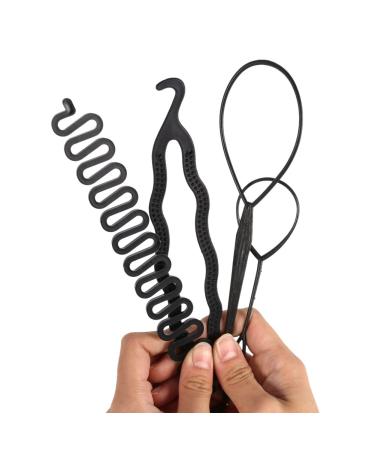 Magical Hair Knot Maker & Braiding Tool | Topsy Tail Hair Styling Accessories for Women - 4 Piece Set - Buy Online on GoSupps.com