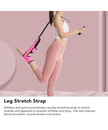 Adjustable Foot Stretching Belt - Elastic & Breathable Leg Stretch Device for Muscle Relaxation | Portable Red Exercise Belt - Buy Online on GoSupps.com