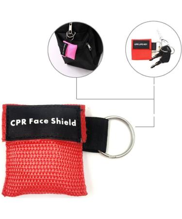 LifeSport CPR Mask - 6 Pack CPR Rescue Face Protection with Key Rings | Breathing Barrier & Disposable Valve - First Aid & AED Training Set - Buy Online on GoSupps.com