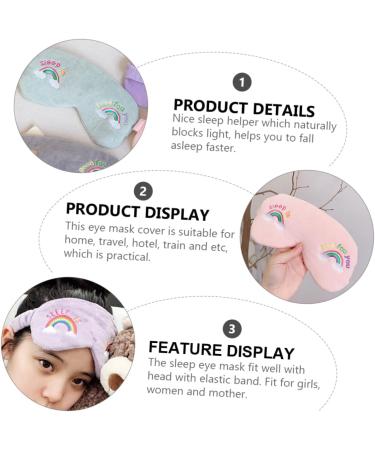 FRCOLOR Rainbow Eye Masks - 4pcs Children & Adults Eye Blindfolds for Sleeping & Head Wraps - Buy Online on GoSupps.com