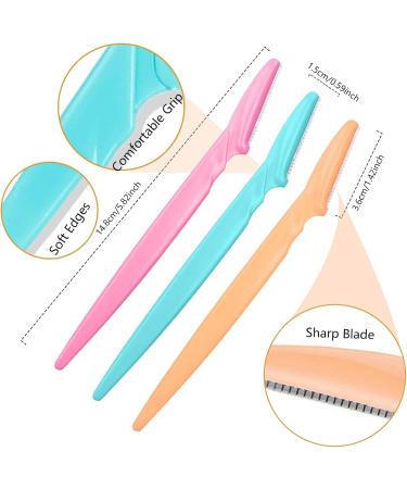 60 Multicolor Eyebrow Razors - Face Shaper & Foldable Multi-Purpose Razors for Women | International Shipping - Buy Online on GoSupps.com