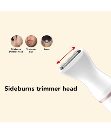 4 in 1 Facial Hair Removal for Women | Eyebrow Nose Armpit Trimmer | Shop Internationally - Buy Online on GoSupps.com