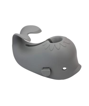 Bath Spout Cover for Bathtub - Faucet Baby Covers Protects Baby During Bathing Time While Being Fun. Cute Soft Whale Making for Enjoyable Safe Baths Your Child Will Love. (1 Pack, Grey) 1 Count (Pack of 1) Grey