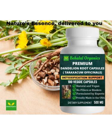 Behalal Organics Dandelion Root Quick Release Capsules - Buy Online on GoSupps.com