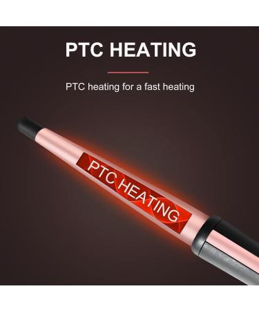 Premium 13mm-25mm Ceramic Curling Iron with LCD Display - Adjustable Temperature 100 C to 230 C - Includes Glove & Hair Clip - Buy Online on GoSupps.com