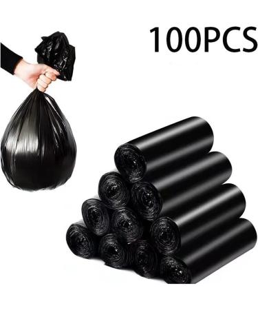 1 Pack of 100Pcs Black Trash Disposable Plastic Garbage Bag Thick Garbage Bag 45X50CM_1 MIL Garbage Bag 100pcs - Buy Online on GoSupps.com