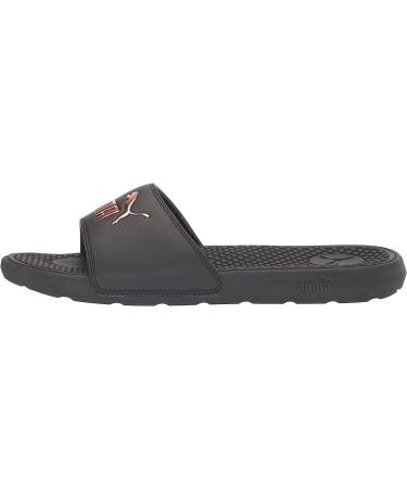 PUMA Women's Cool Cat Bold Slide Sandal 8 - Puma Black-Rose Gold | Stylish Summer Footwear - Buy Online on GoSupps.com