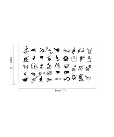 Niceneeded Animal Themed Nail Art Stamping Kit - 6 PCs Stamping Plates for Cat & Owl Designs | Perfect for Women - Buy Online on GoSupps.com