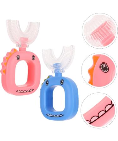 Minkissy 8-Piece Children's Toothbrush Set | 360 U-Shaped Tooth Cleaning Tool | Manual Accessories for Kids - Buy Online on GoSupps.com