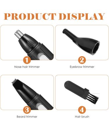 Minkissy Multi Cleaner Tool Set - 3-in-1 Nose Hair Trimmer & Stainless Steel Multifunction Man Grooming Tools | International Shipping - Buy Online on GoSupps.com