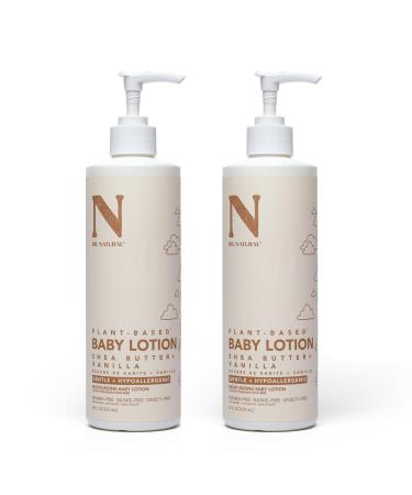 Dr. Natural Moisturizing Baby Lotion - Shea Butter Baby Lotion for Newborn and Kids - Sensitive Skin Body Lotion - Shea Butter and Vanilla - 2 pc 8 Fl Oz (Pack of 2) Shea Butter and Vanilla