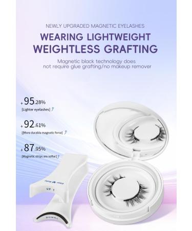 Wasado Magnetic Eyelashes Wasado Soft Magnetic Eyelashes Natural Look Wasado Magnetic Eyelashes No Glue Wasado Magnetic Eyelashes Velvet Black Reusable Magnetic Eyelashes (2*EM02) - Buy Online on GoSupps.com