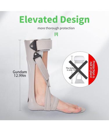 Comfortable AFO Foot Drop Brace Splint M-Right for Stroke Hemiplegia - Ideal for Walking and Sleeping with Shoes - Buy Online on GoSupps.com