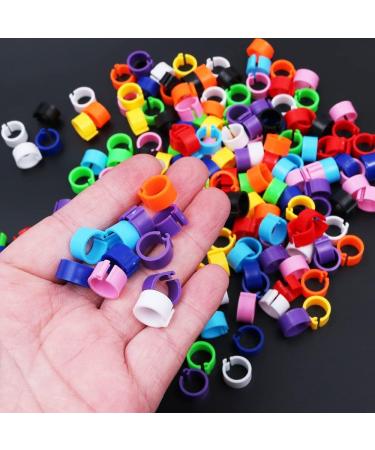Buy Ancllo 200pcs 8mm No Numbers Birdsbone Tapes - Multicolored Clip-on Leg Rings for Pigeons & Parrots - 10 Color Mixed for Chicks - International Shipping Available - Buy Online on GoSupps.com