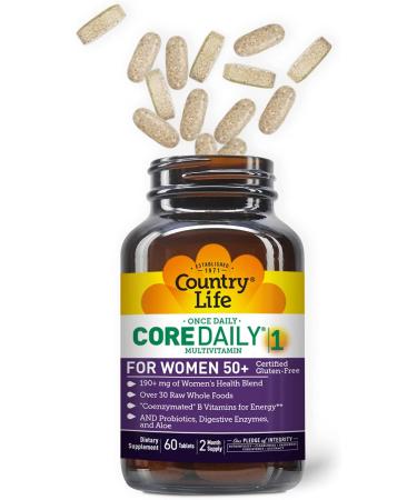 Country Life Core Daily-1 Multivitamin for Women 50+ | 60 Tablets - Optimal Health Support - Buy Online on GoSupps.com