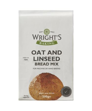 Wright's | Oat & Linseed Bread Mix 3X500g (1.5Kg) | For Machine or Hand Baking | Baking Success Guaranteed | Suitable for Vegetarians