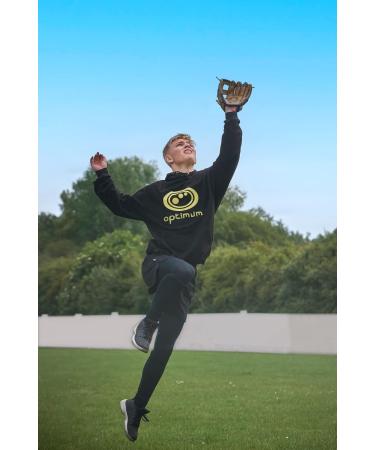 Optimum Extreme Left-Handed Baseball Glove & Ball - Deep Bag Padded Palm Wrist Protection for Ultimate Comfort - Buy Online on GoSupps.com