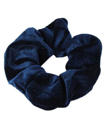 XXL Velour Velvet Hair Tie Ponytail Holder Hairband Scrunchie Blue