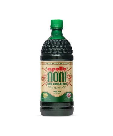 Apollo Organic Noni Juice by Morinda Original and Authentic Noni Fruit Puree w/ Natural Aloe Vera All-Natural Daily Wellness Drink 30.5 fl oz 1