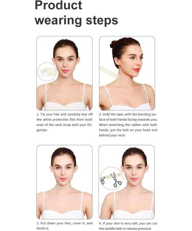 Invisible Neck Lift Tape | Elastic Invisible Cervical Lifting Bands | Portable Skin Hardening Adhesives for Women for Tightening Neck Skin Hulzogul - Buy Online on GoSupps.com