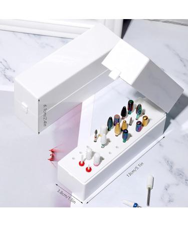 30-Hole Nail Drill Holder | Manicure Tool Storage Box for Nail Art & Drill Bits - Organize & Protect Your Nail Tools - Buy Online on GoSupps.com