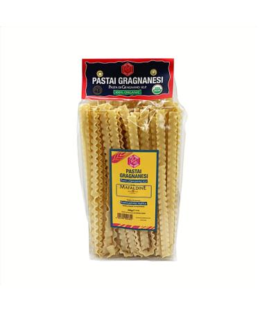 Mafaldine Italian Pasta di Gragnano | I.G.P. Protected | USDA Certified Organic | 17.6 Ounce | 500 Gram 1.10 Pound (Pack of 1)