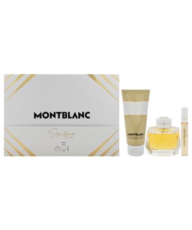 Signature Absolue by Mont Blanc for Women - 3 Pc Gift Set 3oz EDP Spray 0.25oz EDP Spray 3.3oz Body Lotion
