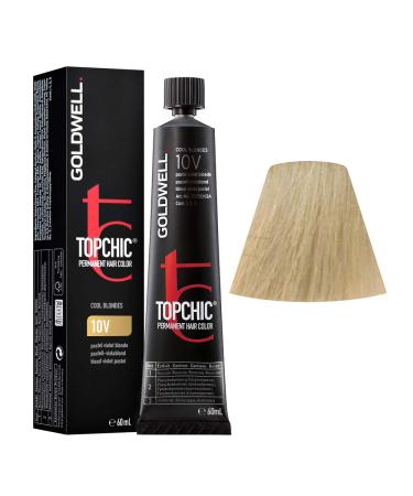 Goldwell Topchic hair color 10V pastel-violablond 1 pack (1 x 60 ml) pastel-violablond 60 ml (1 pack)