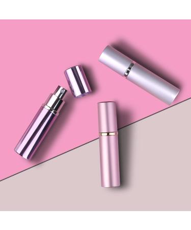 Zingo Travel Perfume Atomizer Set - 3x10ml Refillable Mini Spray Bottles (Pink Silver Purple) with Funnel & Pipette - Ideal for On-the-Go Fragrance - Buy Online on GoSupps.com