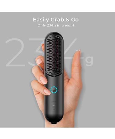 TYMO Cordless Hair Straightener Brush | Mini Portable Heated Comb for Travel | Ionic Hot Straightening | USB Rechargeable - Buy Online on GoSupps.com
