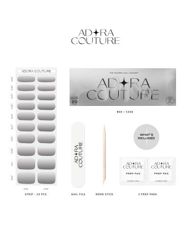 Adora Couture White and Pink Ombre Glitter Gel Nail Strips - Princess Wedding | Gradient Nail Wraps for Women - UV Required - Buy Online on GoSupps.com