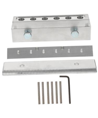 FRCOLOR FRCOLOR DIY 1 Set Lipstick Mould 6 Holes Empty Lipstick Tubes Silicone Lip Mold Lip Gloss Lip Pencil Making Kit Aluminium Alloy