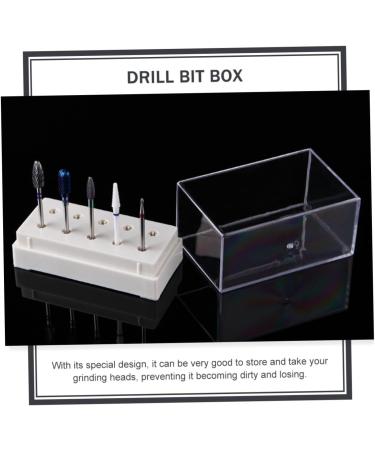Housoutil 1pc Grinding Head Storage Box Container Grinding Head Display Base Pedicure Drill Bit Stand Manicure Grinding Head Holder Bit Holder White Nail - Buy Online on GoSupps.com