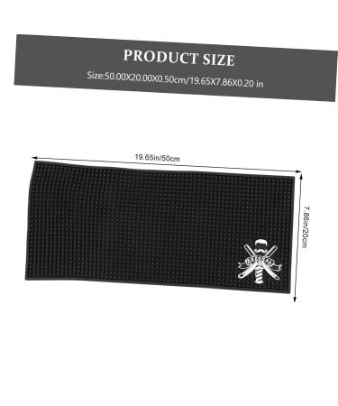 Non-Slip Barber Work Station Mat | Heat-Resistant Silicone Protection Mat | Ideal for Flat Irons & Curling Irons - Buy Online on GoSupps.com