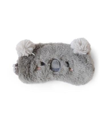 H Homewins Sleep Mask Ultraich Eye Mask made of plush & silk light -blocking ophthalmetic with rubber band sweet women sleep mask for travel party (koala)