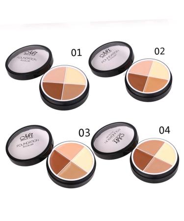 Hemoton 4 Cream Palette Makeup Concealer Kit - Camouflage Concealer for Women | High Coverage Foundation Cream for Flawless Skin - Buy Online on GoSupps.com