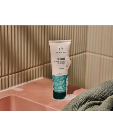 Bod.y Shop Vegan Seaweed Face Wash 125ML | Cleansing Gel for Combination & Oily Skin - Balanced & Mattified Skin - Buy Online on GoSupps.com
