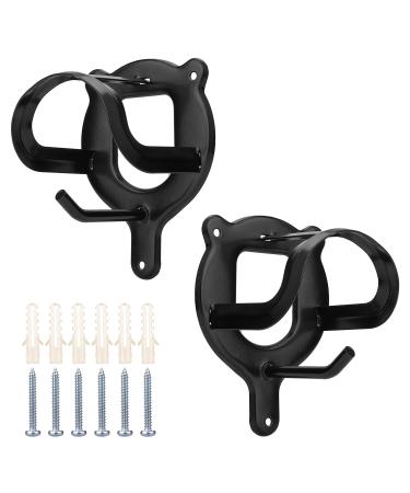 BoxoB 2 pieces of bridle holding horse bridle hook hook metal wall bracket with pipes and screw for saddle room barn stable (black) - Buy Online on GoSupps.com