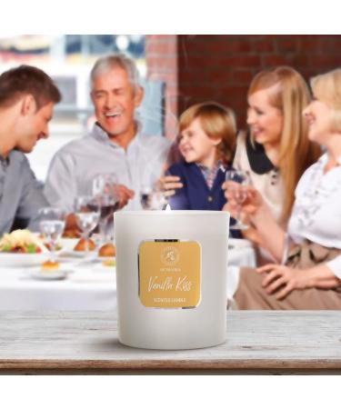 Vanilla Kiss Scented Candle - Luxury Aromatherapy Soy Wax Candle | Up to 45 Hours Burn Time | Perfect Glass Candle Gift for Home - Buy Online on GoSupps.com