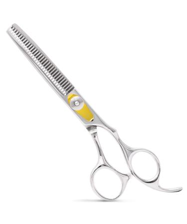 Equinox Professional Hair Scissors Thinning Shears - Razor Edge Series Teeth Shears- Japanese Stainless Steel-Barber Hair Cutting Texturizing Shears for Men,Women,Kids,Salon & Home-6.5" Overall Length