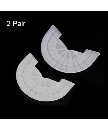 HARFINGTON 2 Pair Shoe Sole Protector for Sneakers - Self-Adhesive Non-Slip Heel Plates Size 10-11 for Men & Women Transparent - Buy Online on GoSupps.com
