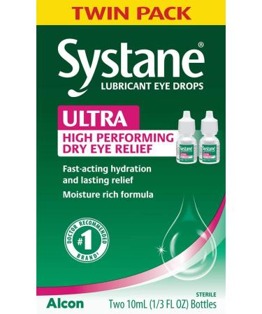 Systane Ultra Lubricant Eye Drops Twin Pack - 20mL Total - 2 Count - Buy Online on GoSupps.com