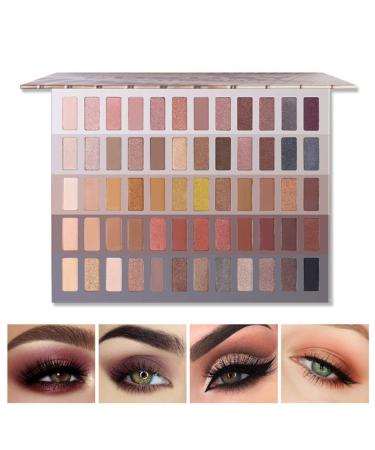 Ucanbe 60 Colors Eyeshadow Palette - Professional Shimmer & Matte Makeup Long-Lasting Pigment for Smoky & Naked Eyes - Buy Online on GoSupps.com