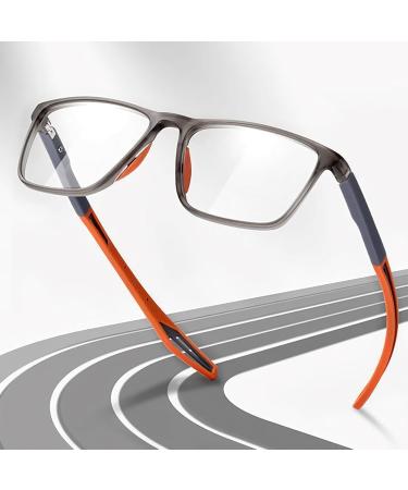 Koyeil Ultra-Light Anti Blue Light Glasses for Men & Women - Presbyopia Sports Reading Glasses +2 Orange Eye Strain Relief - Buy Online on GoSupps.com