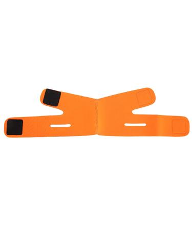 Facial Slimming Bandage Face Slim Lift Band Face Slimming Aid Tool for Reduce Double Chin Double Chin Skin Strap for Beauty Salon(Orange)