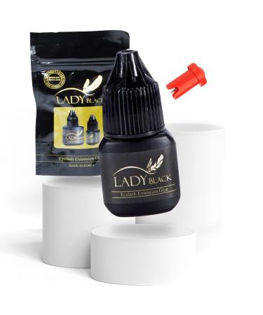 Eyelash Extensions Max Bond Glue / Adhesive Fast Strong Black/ SKY LADY BLACK 5g (1 Bottle)