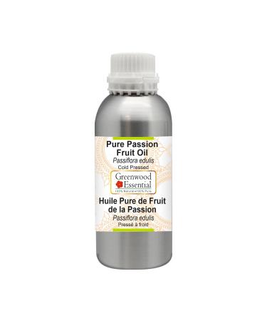 Greenwood essential natural passion fruit oil (Passiflora Edulis) Naturreine therapeutic quality cold -pressed 1250ml (42 oz) 1.25 l (1 Pack)